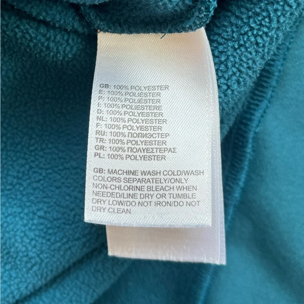 The North Face Men’s Hooded Sweatshirt Drawstring Kangaroo Pocket Teal Green XL